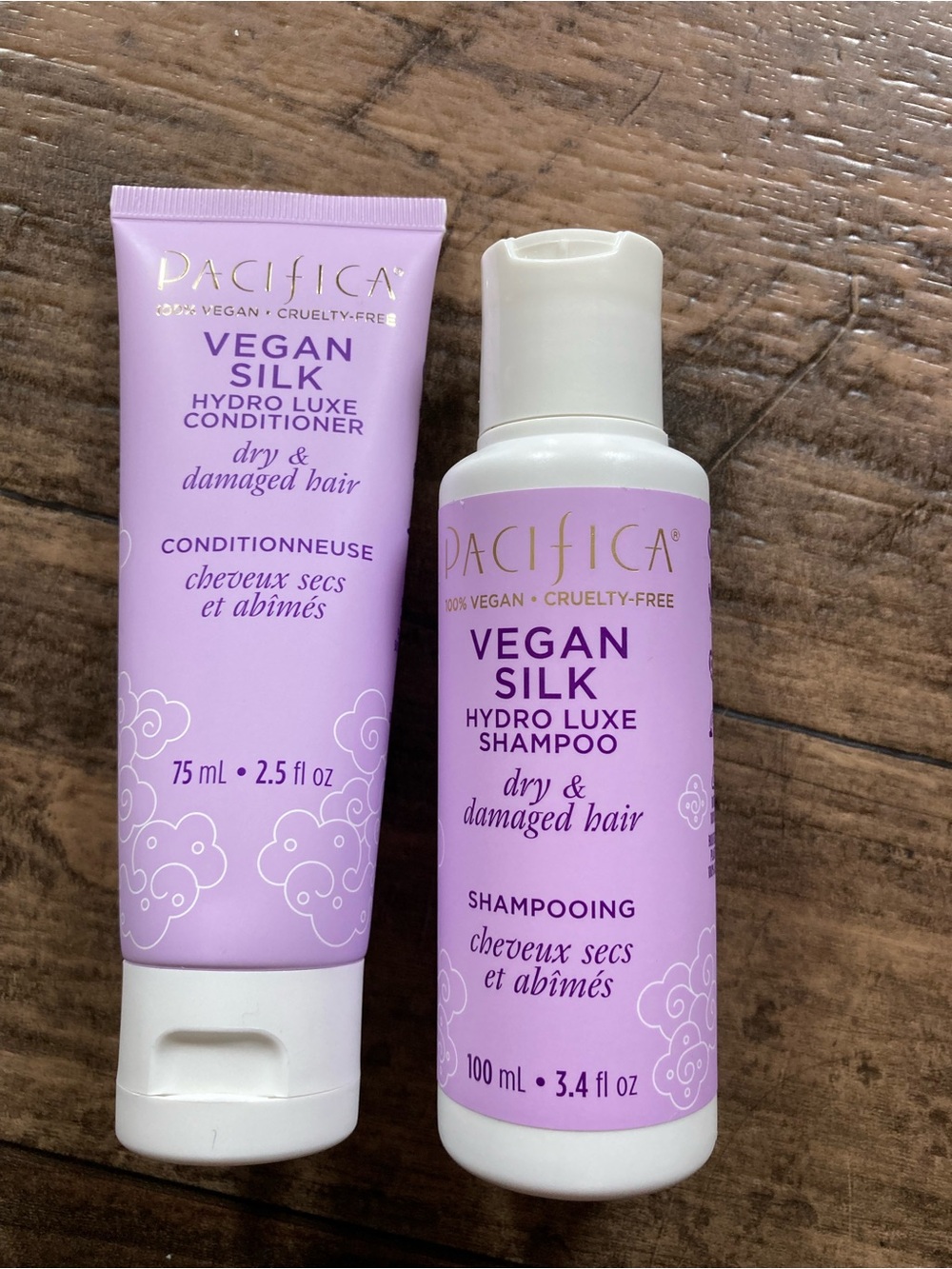 Pacifica Vegan Silk Hydro Luxe Shampoo & Conditioner Set - Light Purple